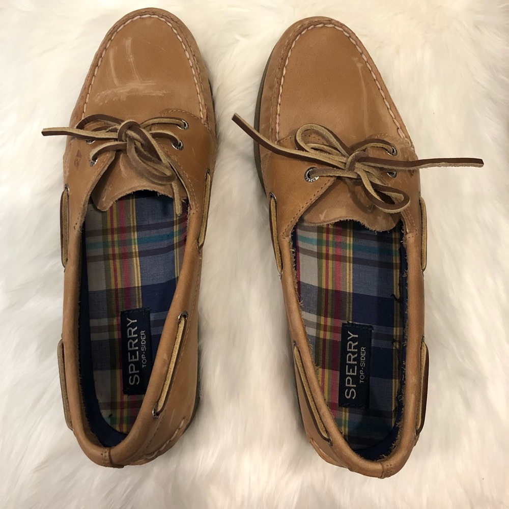 Sperrys tan size 10 wide